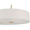 Access Lighting Mid Town, LED Pendant or SemiFlush, Antique Brushed Brass Finish, Fabric 64066LEDDLP-ABB/WH - alternate 2